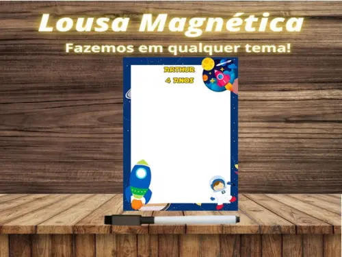 Lousa Magnética Astronauta com Embalagem