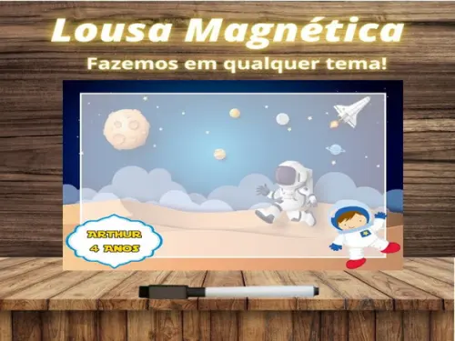 Lousa Magnética Astronauta com Embalagem