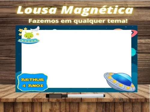 Lousa Magnética Astronauta com Embalagem
