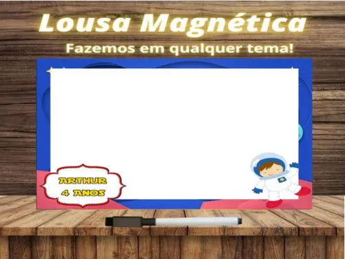 Lousa Magnética Astronauta com Embalagem