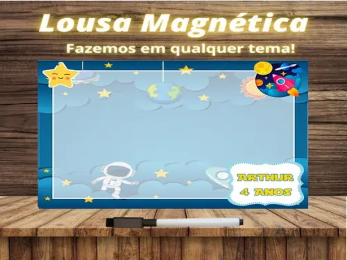 Lousa Magnética Astronauta com Embalagem