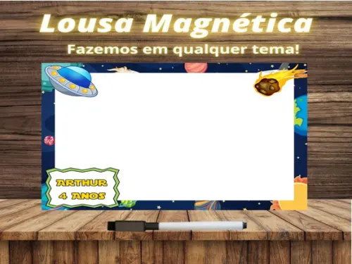 Lousa Magnética Astronauta com Embalagem