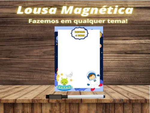 Lousa Magnética Astronauta com Embalagem