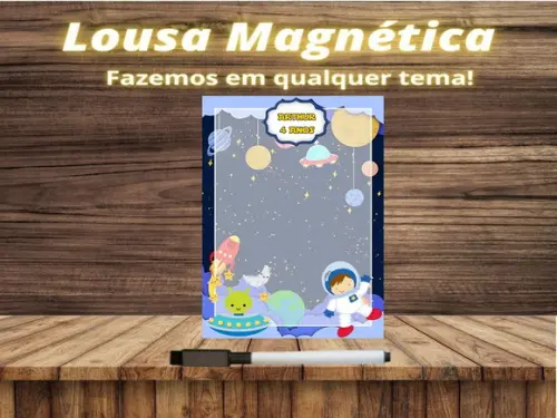Lousa Magnética Astronauta com Embalagem