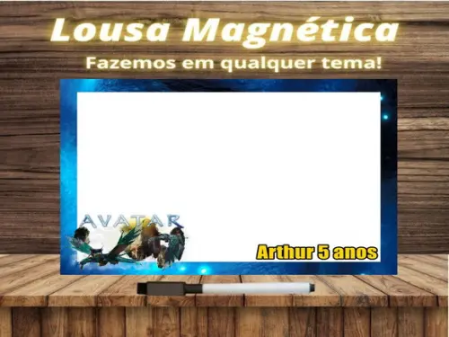 Lousa Magnética Avatar com Embalagem