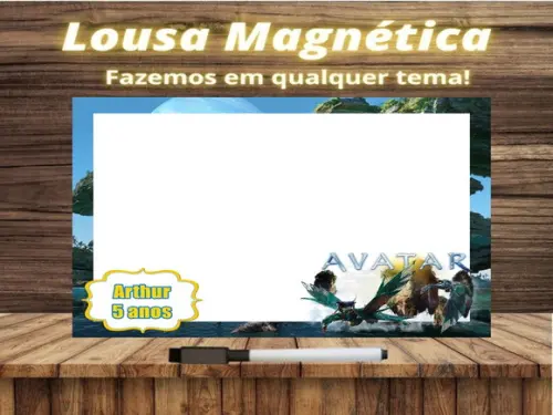 Lousa Magnética Avatar com Embalagem
