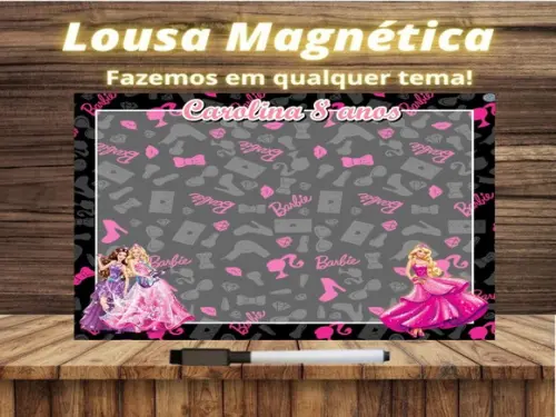 Lousa Magnética Barbie com Embalagem