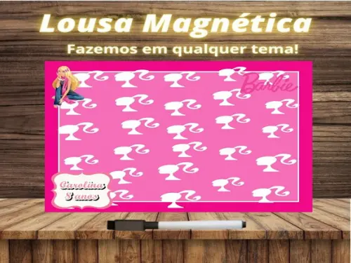 Lousa Magnética Barbie com Embalagem
