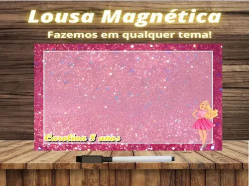 Lousa Magnética Barbie com Embalagem