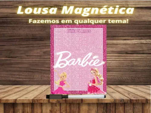 Lousa Magnética Barbie com Embalagem