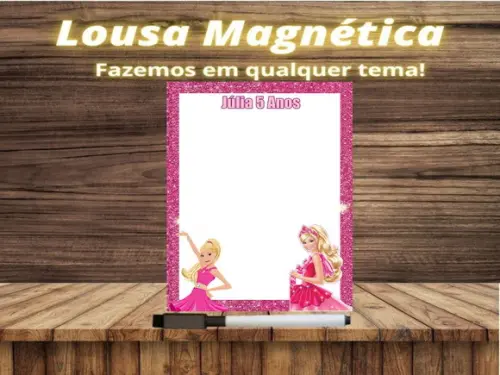 Lousa Magnética Barbie com Embalagem