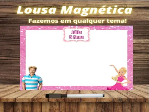 Lousa Magnética Barbie com Embalagem
