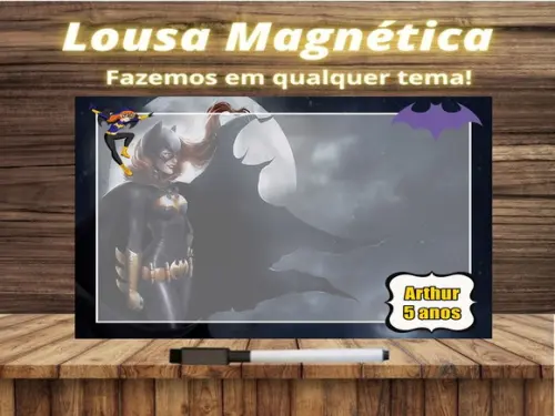 Lousa Magnética Batgirl com Embalagem