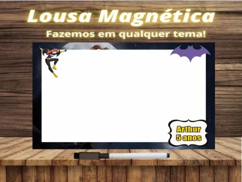 Lousa Magnética Batgirl com Embalagem