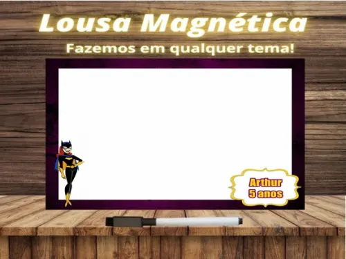 Lousa Magnética Batgirl com Embalagem