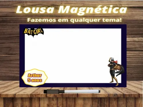 Lousa Magnética Batgirl com Embalagem