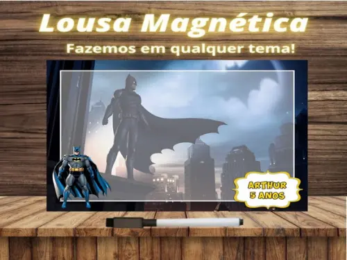 Lousa Magnética Batman com Embalagem