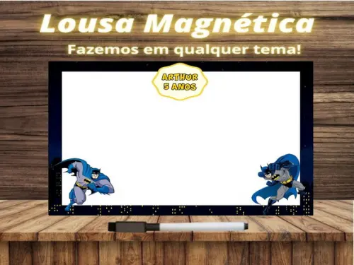 Lousa Magnética Batman com Embalagem