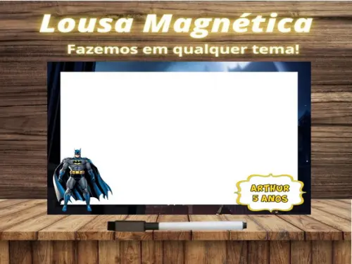 Lousa Magnética Batman com Embalagem