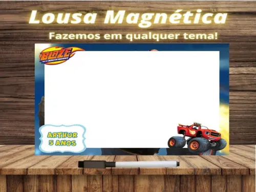 Lousa Magnética Blaze com Embalagem
