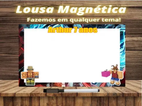 Lousa Magnética Blox Fruits com Embalagem