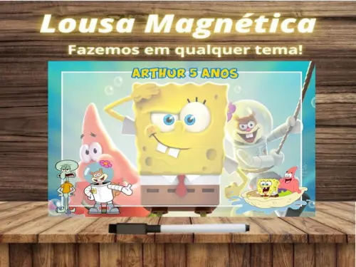 Lousa Magnética Bob Esponja com Embalagem