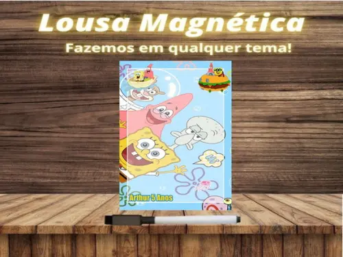 Lousa Magnética Bob Esponja com Embalagem