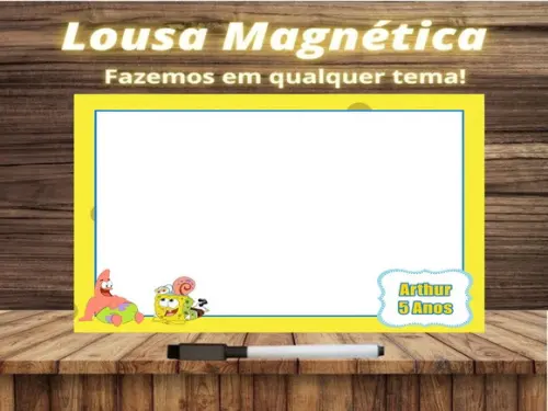 Lousa Magnética Bob Esponja com Embalagem