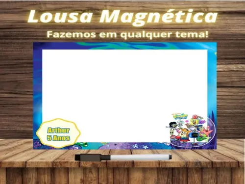 Lousa Magnética Bob Esponja com Embalagem