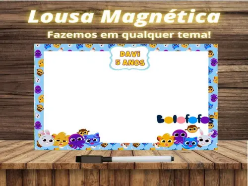 Lousa Magnética Bolofofos com Embalagem