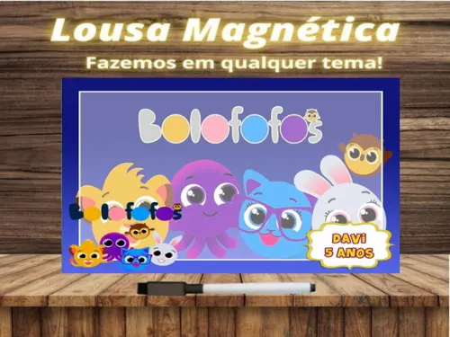 Lousa Magnética Bolofofos com Embalagem