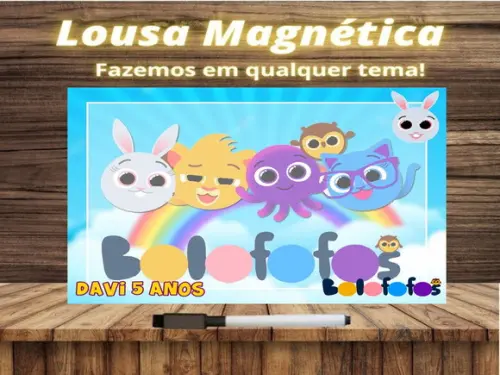 Lousa Magnética Bolofofos com Embalagem