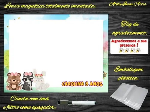 Lousa Magnética Bosque Encantado com Embalagem