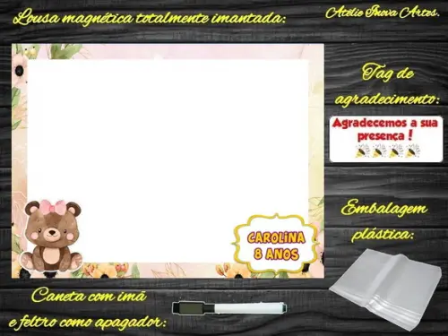 Lousa Magnética Bosque Encantado com Embalagem