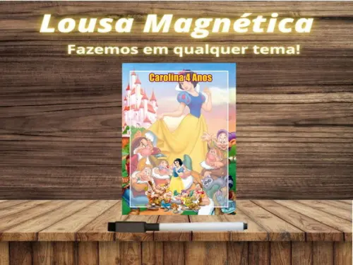 Lousa Magnética Branca de Neve com Embalagem