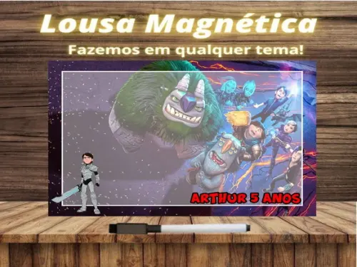 Lousa Magnética Caçadores de Trolls com Embalagem