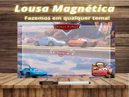 Lousa Magnética Carros com Embalagem