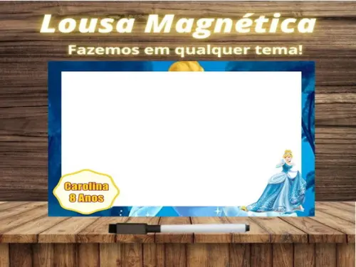 Lousa Magnética Cinderela com Embalagem