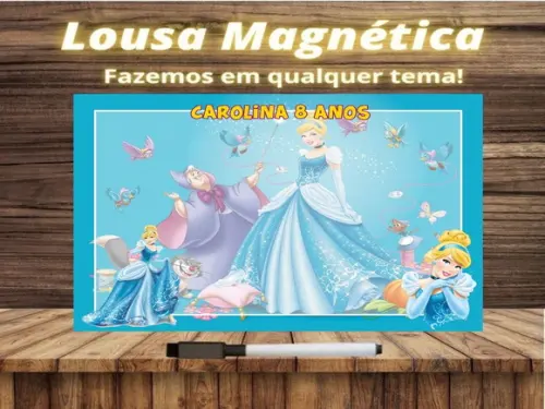Lousa Magnética Cinderela com Embalagem