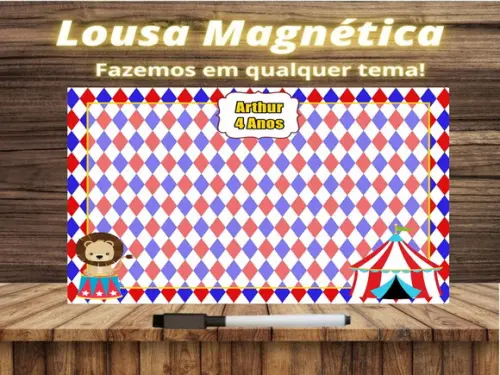 Lousa Magnética Circo com Embalagem