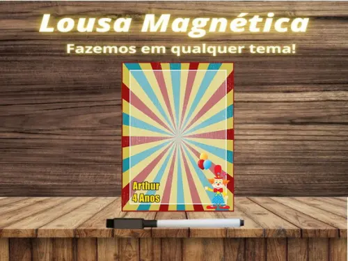 Lousa Magnética Circo com Embalagem