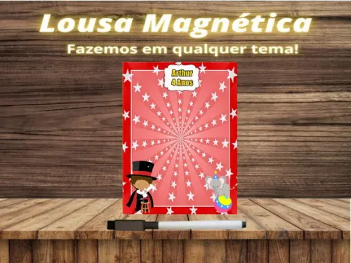 Lousa Magnética Circo com Embalagem