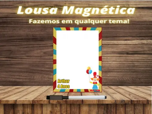 Lousa Magnética Circo com Embalagem
