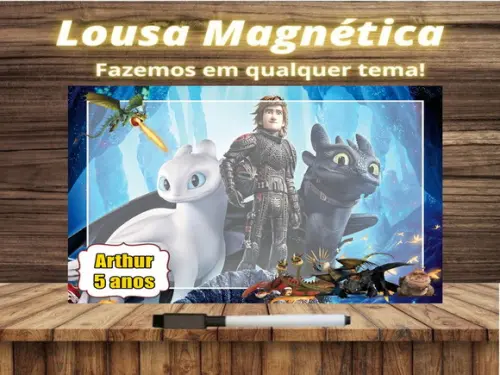 Lousa Magnética Como Treinar o Seu Dragão com Embalagem