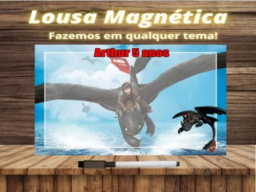 Lousa Magnética Como Treinar o Seu Dragão com Embalagem