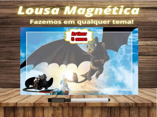 Lousa Magnética Como Treinar o Seu Dragão com Embalagem