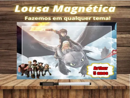 Lousa Magnética Como Treinar o Seu Dragão com Embalagem