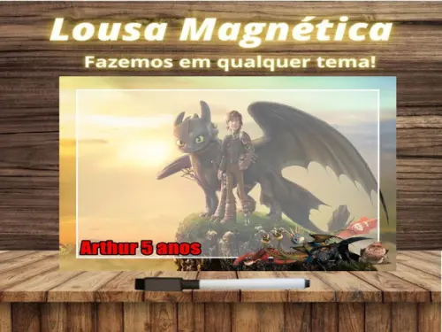 Lousa Magnética Como Treinar o Seu Dragão com Embalagem