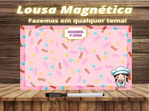 Lousa Magnética Confeitaria com Embalagem