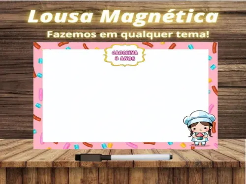 Lousa Magnética Confeitaria com Embalagem